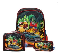 Comprar Pack Mochila Hot Wheels Dragón Oficio Lonchera Cartuchera