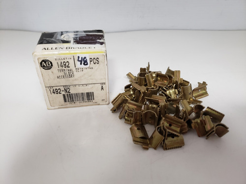 Allen Bradley 1492-n2 Retaining Clips Box Of 48 Pcs Ccv