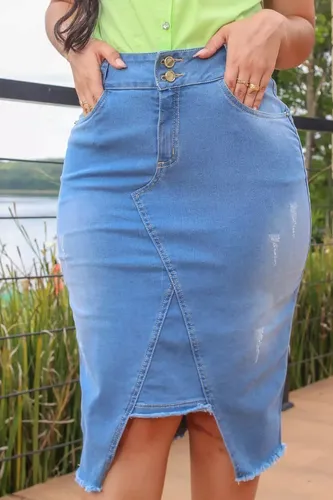 Saia jeans best sale evangélica no mercadolivre