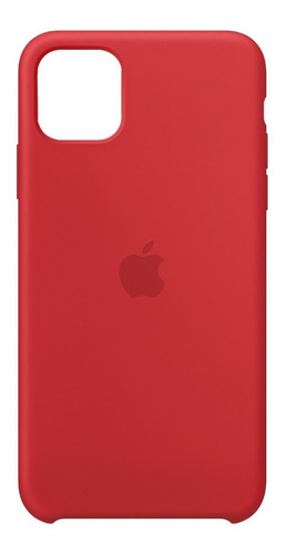 Carcasa Funda De Silicona Para iPhone 11 Pro Max Rojo
