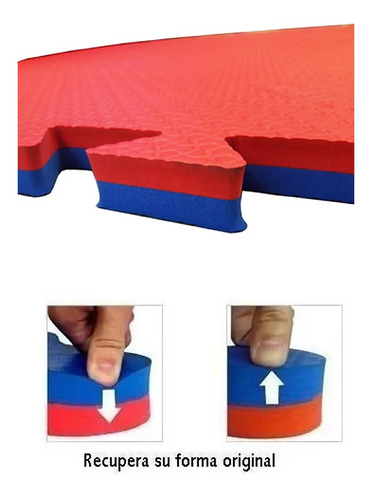 Imagen 4 de 6 de Piso Goma Eva Encastrable 1x1m 30 Mm + Grueso Judo Jiu Jitsu