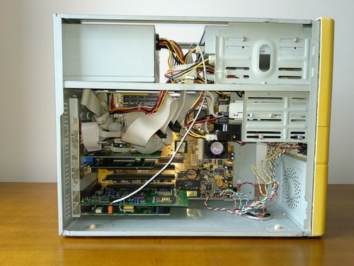 Super Config Pc Antigo: 233mmx - Com Defeito (travando)