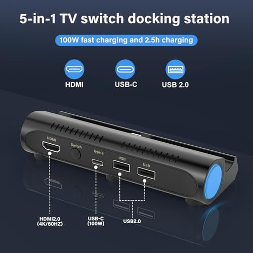 Dock Station Para Switch Oled - Carga 4k Y 2*usb