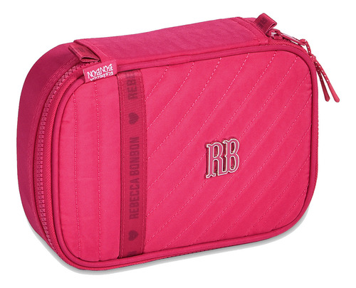 Mochila Rebecca Bonbon Estojo Lancheira Termica Cor Rosa Rb24516 Desenho Do Tecido Rb