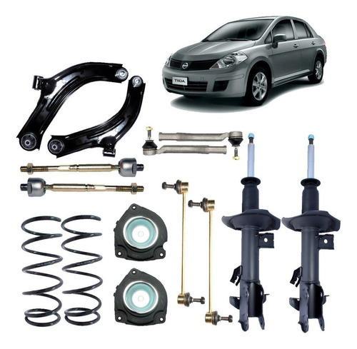 Kit Suspension Para Nissan Tiida 1.6 Hr16de 2006 2008