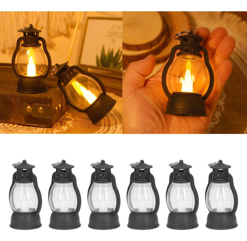 // Luz Decoración 6pcs Linterna Eléctrica Lámpara Vintage