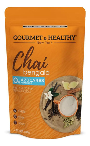Gourmet & Healthy Té Chai Bengala 0 Azúcar 800g