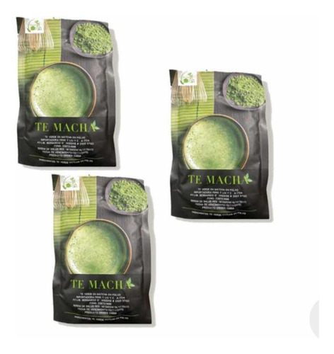 Te Matcha En Polvo 3 Unidades 300gr