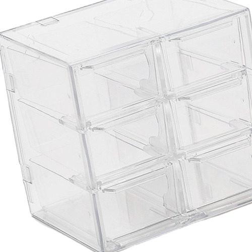 // Mini Cajón Organizador Para Escritorio, Caja De 6 Cajones