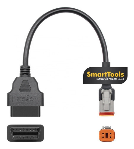 Imagen 4 de 7 de Adaptador Scanner Harley Davidson 4 Pines A Obd2 Moto