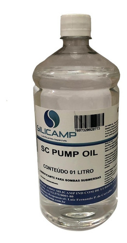 Oleo Pump Oil Para Motor Bomba Submersa Poço Artesiano 1 L