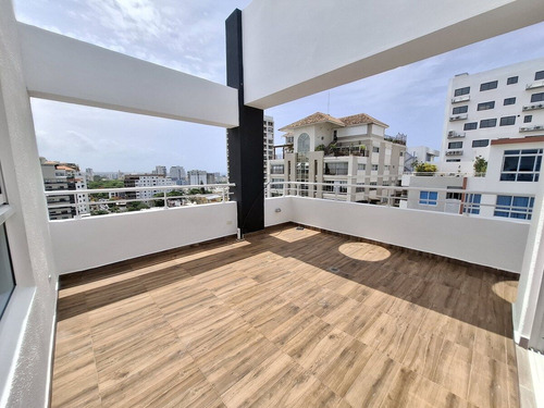 Apartamento Con Terraza En Alquiler En La Esperilla, Santo Domingo