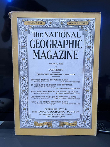 National Geographic Magazine / March 1932
