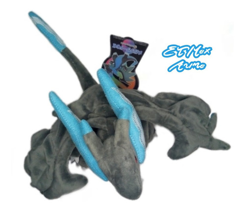 Peluche Pokemón Mega Charizard Versión X De 23 Cm Pikachu