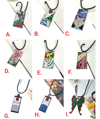 Collares Gargantilla Con Dije De Demon Slayer Personajes