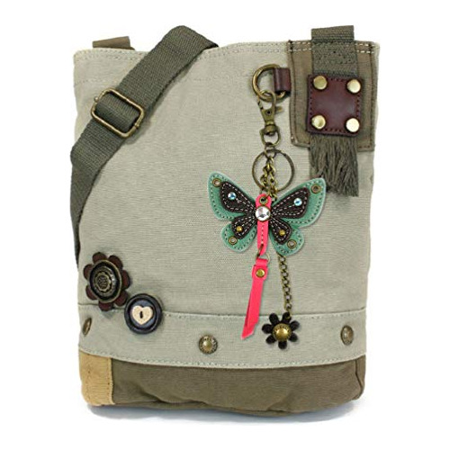 Chala Patch Cross-body Mujer Bolso, Sand Color Canvas Kk76x