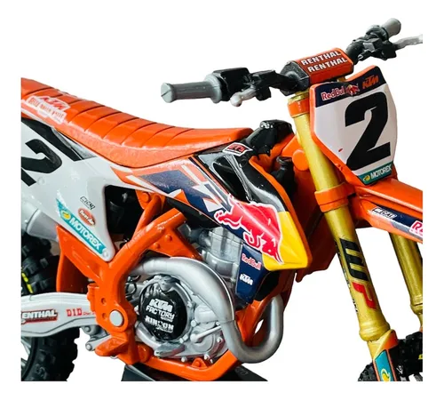 Modelo A Escala Ktm 450 Sx-f Red Bull Cooper Webb Motocross