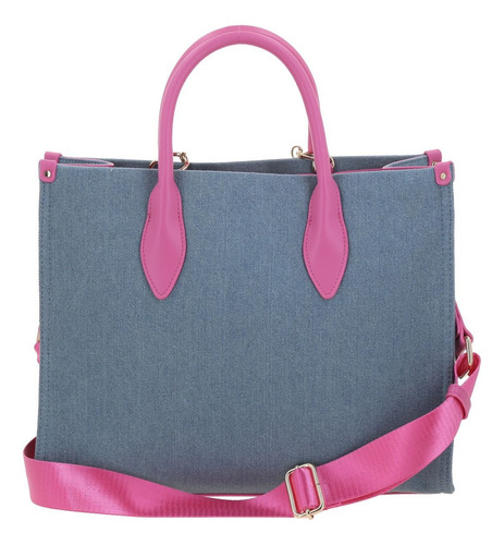 Bolsa Satchel Gorett Br25023-9 Color Azul Mezclilla