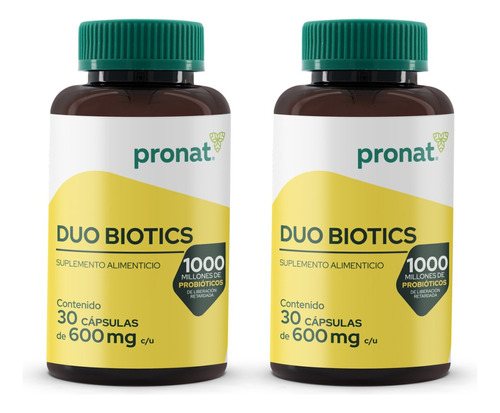 Kit De 2 Piezas - Probióticos Duo Biotics (30 Caps) - Pronat