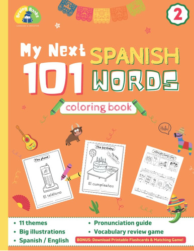Libro: Mi Próximo Libro Para Colorear De 101 Palabras En Esp
