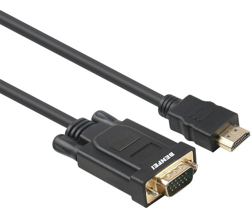 Benfei - Cable Hdmi A Vga Chapado En Oro  Macho A Macho  Com