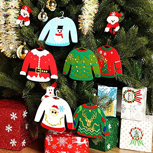 12 Piezas Autoadhesivas Navideñas Diy Suéteres Feos A...