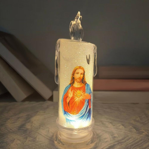 Velas Religiosas Sin Llama De Oración Led, Velas Católicas