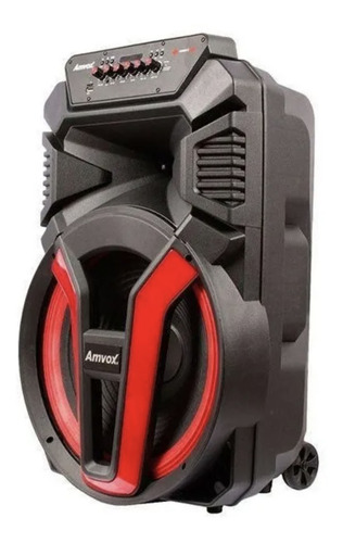 Imagem 2 de 2 de Alto-falante Amvox Aca 780 Vulcano portátil com bluetooth preto 110V/220V