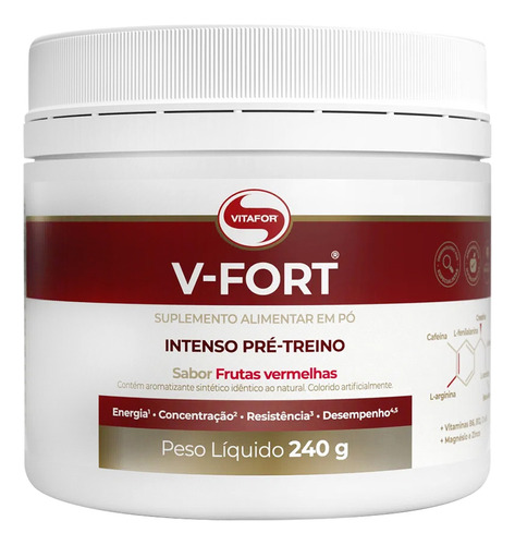 V-fort 240g frutas vermelhas Vitafor