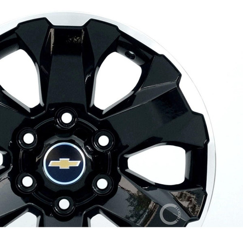 Roda S10 Aro 17 6x139 2020 2021 / 4 Rodas Black Piano Cor Preta Diamante