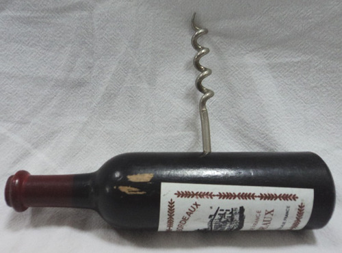 Sacacorchos Forma Botella Vino De Bordeaux Francia G13