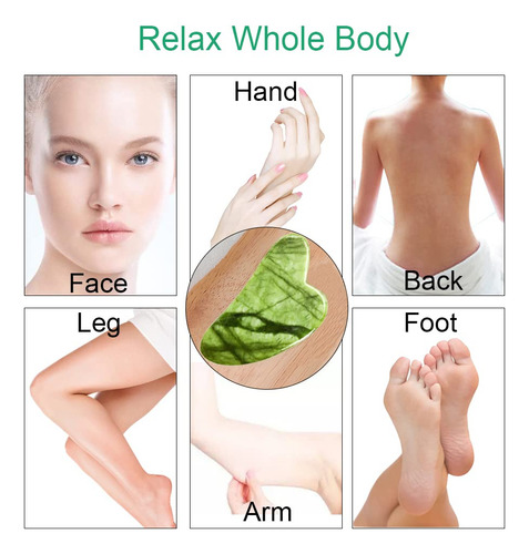 Herramienta Facial Tigerstar Nature Jade Rose Quartz Gua Sha