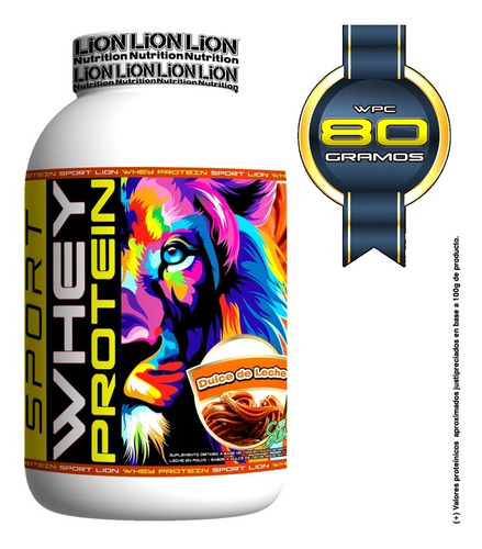 Lion Nutrition Sport Whey Protein 80 Sabor Dulce De Leche