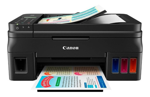 Imagen 2 de 4 de Impresora a color multifunción Canon Pixma G4110 con wifi negra 100V/240V