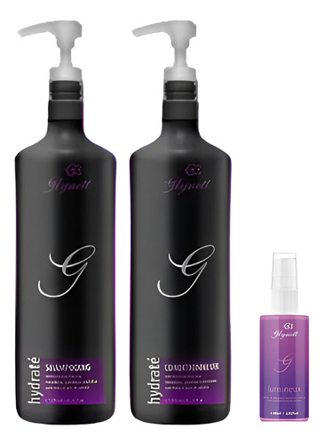 Glynett Hydraté Shampoo + Condicionador + Lumineux Spray