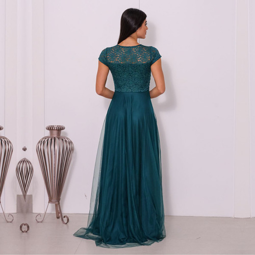 Vestido Festa Marsala Ombro A Ombro - Madrinha Luxo