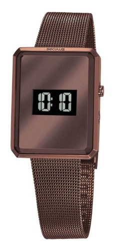 Relógio Feminino Seculus Digital Macha De Aço 77061lpsvms3