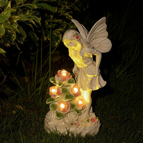 Estatua De Ángel Solar, Luz, For Regalo De Cumpleaños,