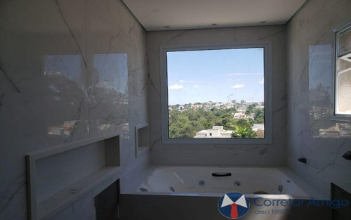 Imagem 10 de 20 de Sobrado Novo Em Condomínio Fechado De Alto Padrão Em Arujá. - Ml3150
