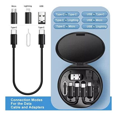 Kit De Adaptador De Cable De Carga Múltiple Convertidor Tecn
