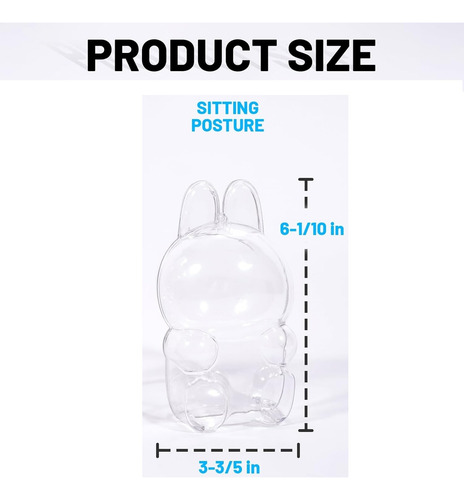 Funda Protectora Transparente Acrilico Labubu Have A Seat