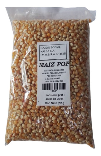 Maiz Pop 1kg Lleve 3 Pague Solo 2