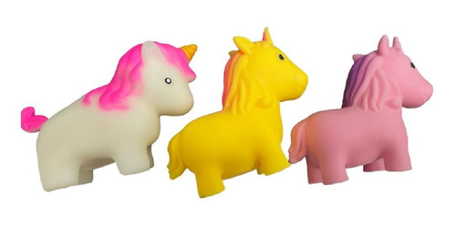 Pack X3 Juego Antiestrés Unicornio Squishy Antiestrés Niños