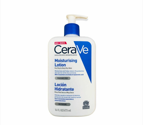 Cerave Loción Hidratante Cuerpo Y Rostro X 473 Ml Tipo de piel Sensible