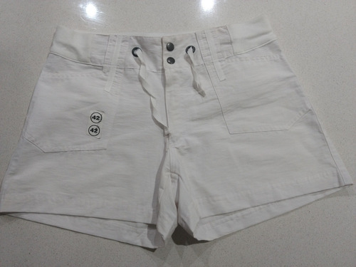 Short Blanco Mujer Talle 42