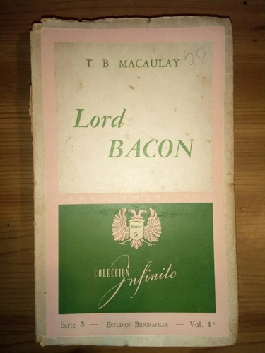 Libro Lord Bacon Macaulay 