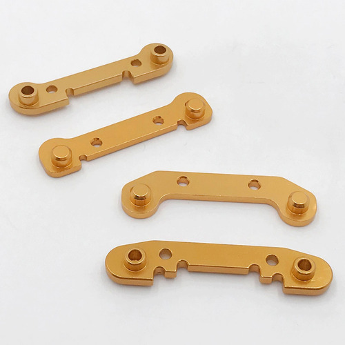 4 Piezas Mejora Metal Reforzado Brazo Oscilante Rc Coche Oro