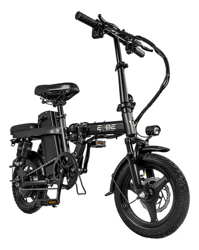 Bicicleta E-be Electrica Plegable E-flex Pro 750w 35km/h Color Negro