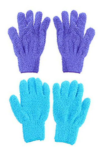 Guantes De Microfibra Para Limpieza Del Hogar - 4 Piezas