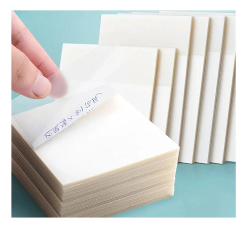 Post It Transparente 300 Hojas 76mm*76mm, Ideal Para Libros